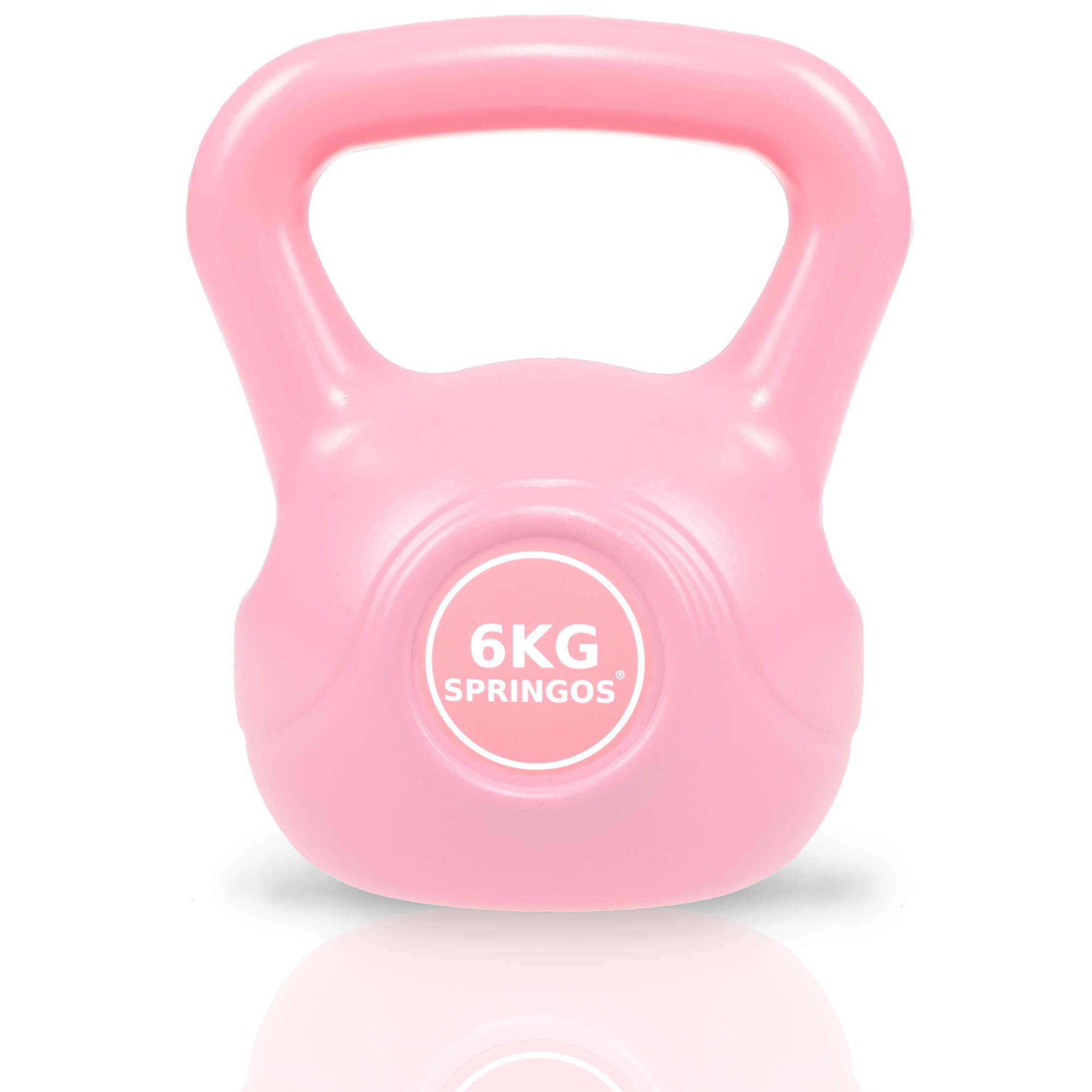 PVC Kettle Bell | Kettlebell | 6 kg | Roze