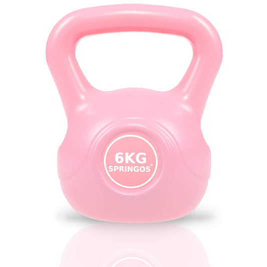PVC Kettle Bell | Kettlebell | 6 kg | Roze