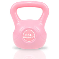PVC Kettle Bell | Kettlebell | 6 kg | Roze