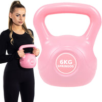 PVC Kettle Bell | Kettlebell | 6 kg | Roze