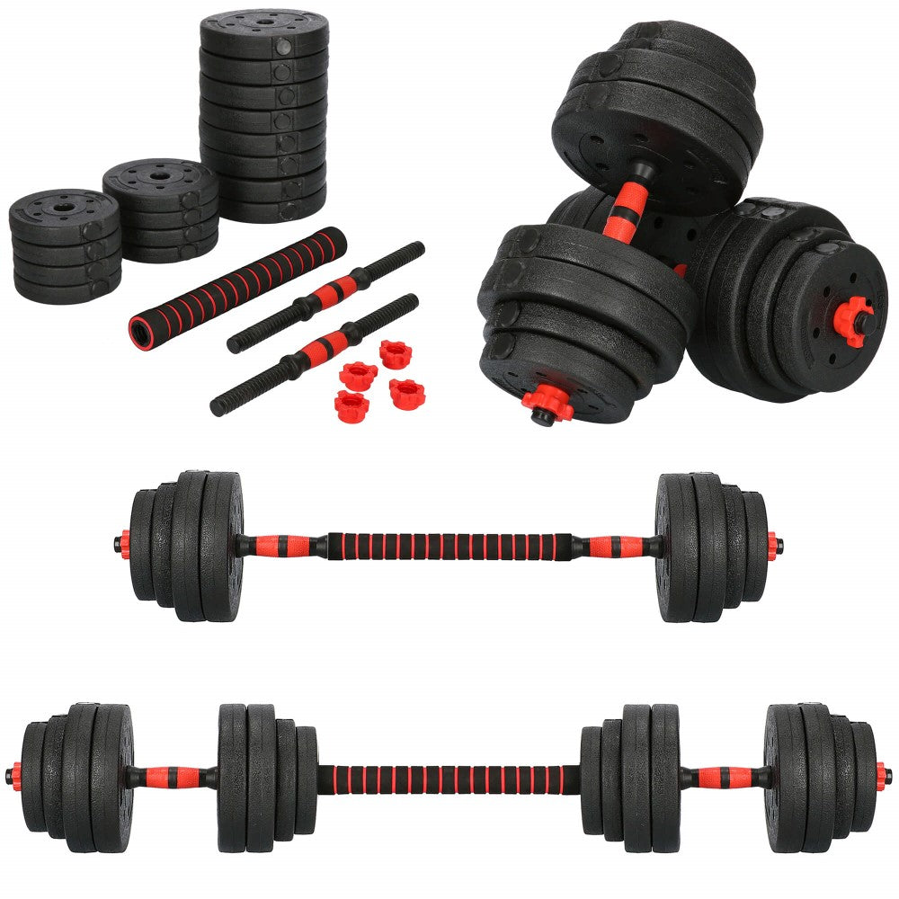 Dumbbell Set | 30 kg | Zwart/Rood