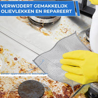 Herbruikbare Silver Mesh Schuurdoeken – Hard voor vlekken, zacht voor oppervlakken
