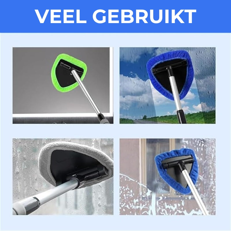 Roterende microvezel autoruitreiniger