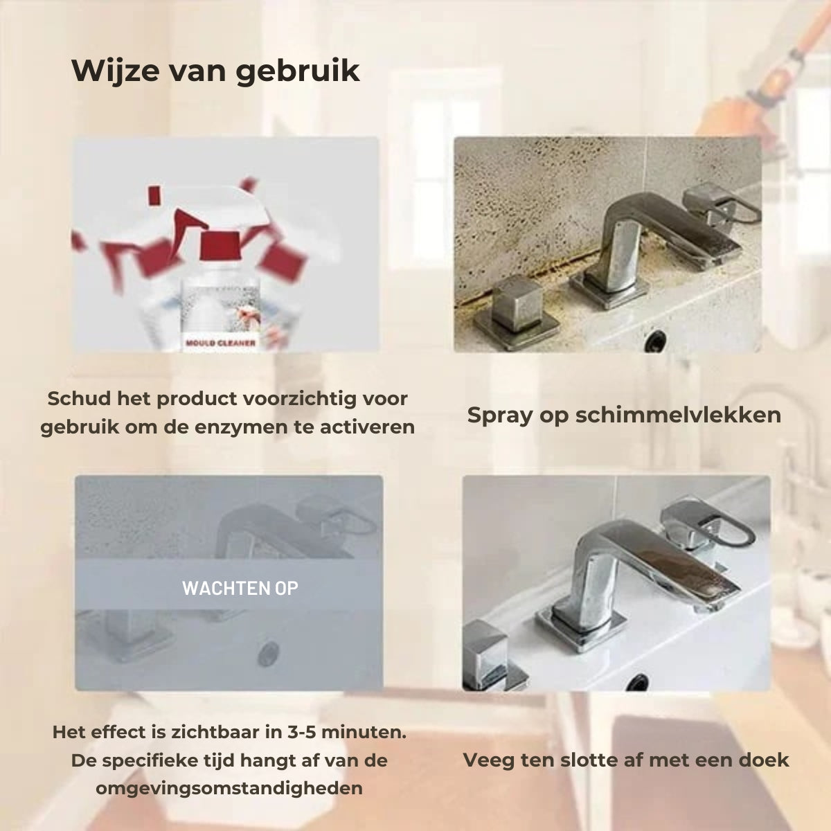 Schimmelverwijderende Schuimspray