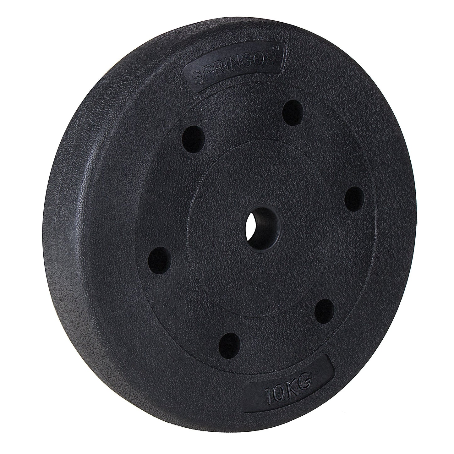Halterschijf | 1 x 10 kg | Kunststof | Zwart