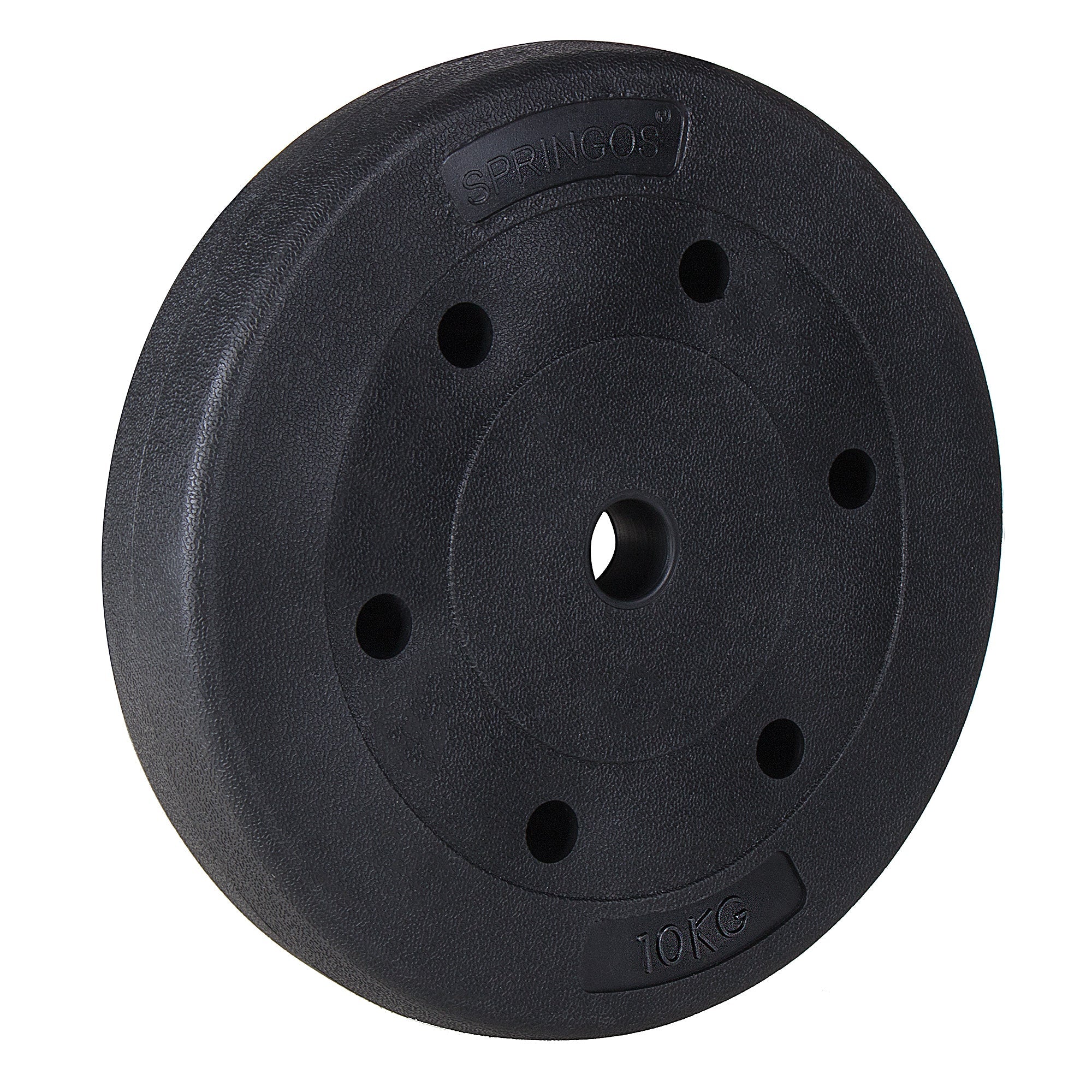 Halterschijf | 1 x 10 kg | Kunststof | Zwart