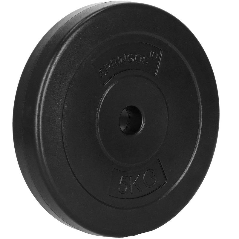 Halterschijven | 2 x 10 kg | 2 x 5 kg | Kunststof | Zwart