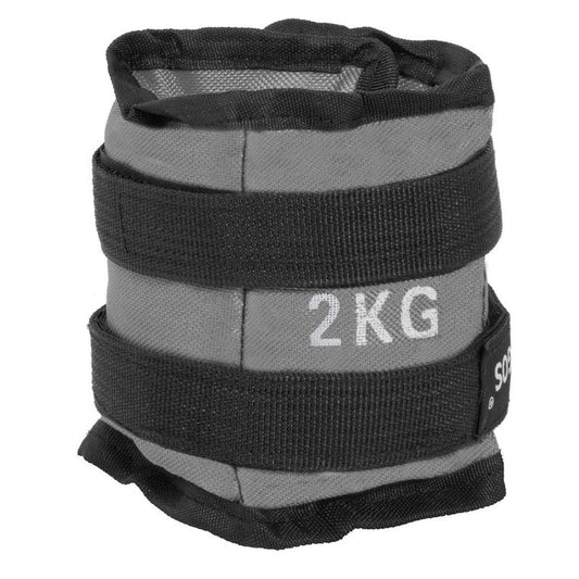 Pols- en enkelgewicht | 2 Stuks | 2 kg | Grijs