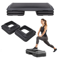 Aerobic Stepper | Verstelbaar | Zwart/Grijs