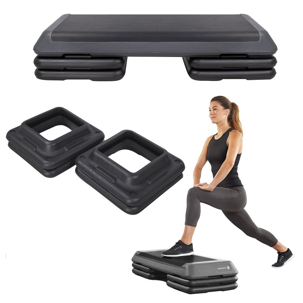 Aerobic Stepper | Verstelbaar | Zwart/Grijs