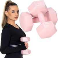 Dumbbell Set - 2 KG - Roze - Oefengewichten
