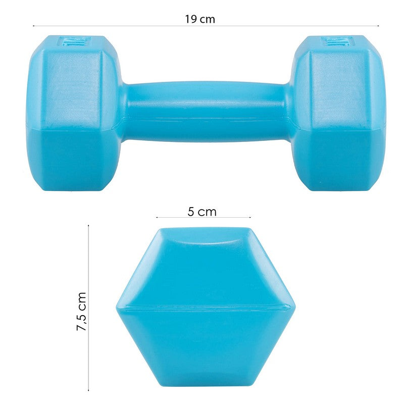 Dumbbell Set - 1 KG - Blauw - Oefengewichten