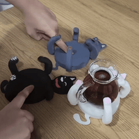 3D Klemmende Kat Drankonderzetters
