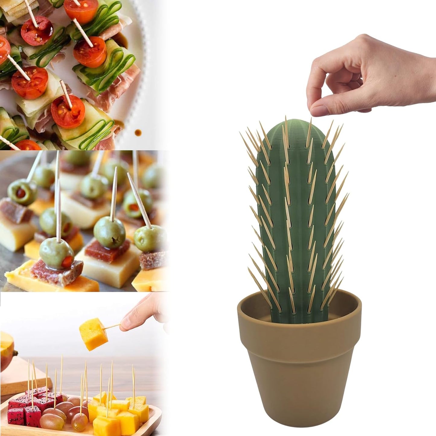 Cactus Tandenstokerhouder Decoratiestuk