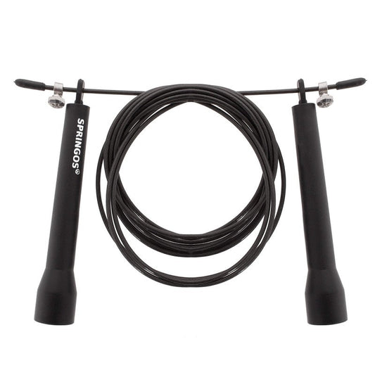 Springtouw | Sport Springtouw | Fitness Springtouw | Verstelbaar | Zwart 3m