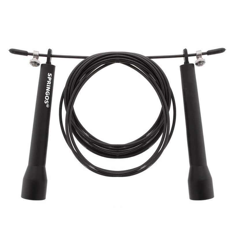 Springtouw | Sport Springtouw | Fitness Springtouw | Verstelbaar | Zwart 3m