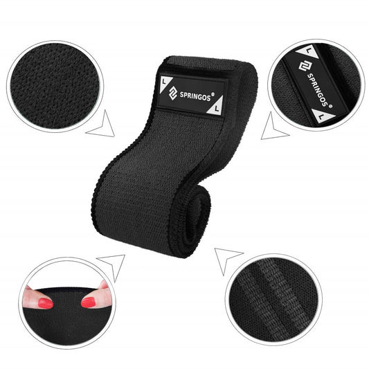 Weerstand Band | Weerstandselastieken | Weerstands Set | Fitness Elastiek | Zwart