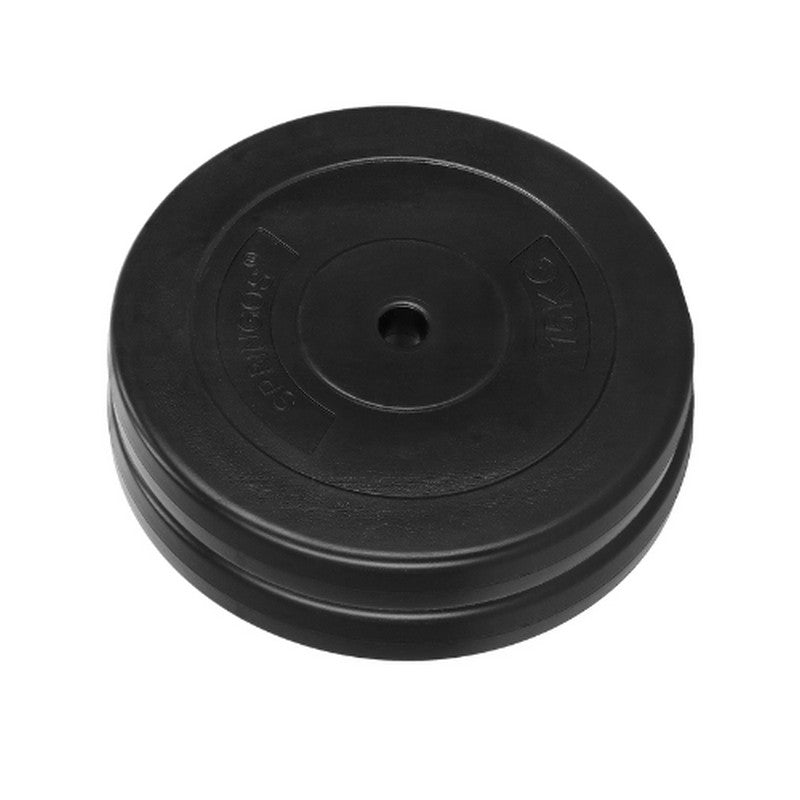 Halterschijven | 2 x 15 kg | Kunststof | Zwart