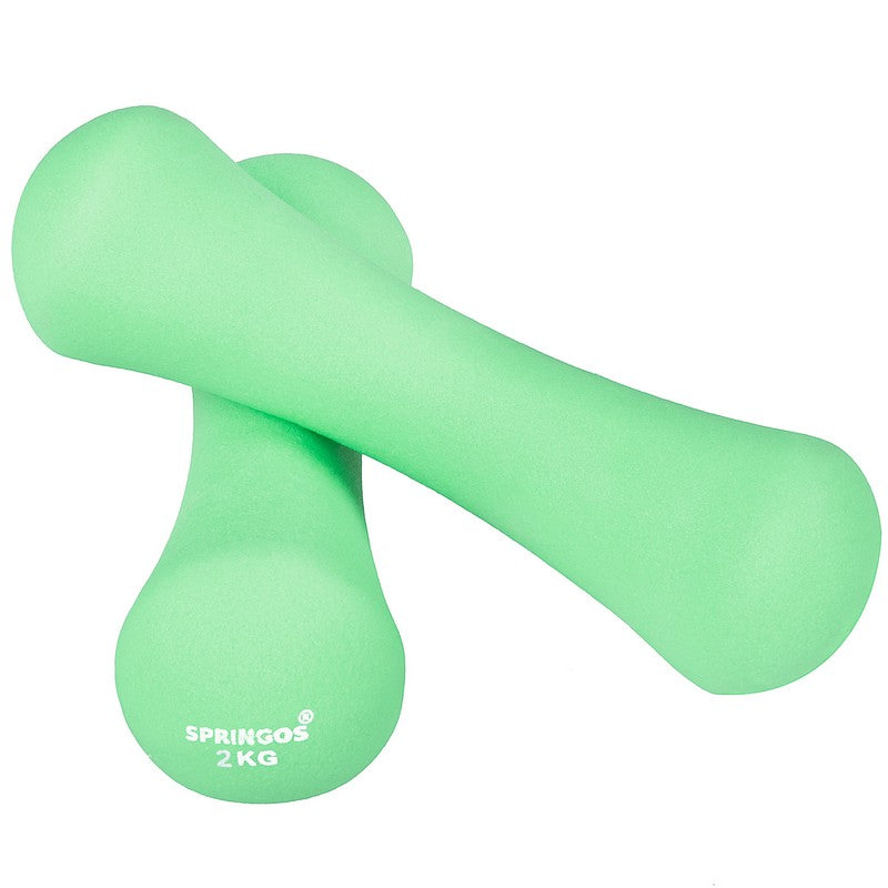 Dumbbell Set - 2 KG - Groen