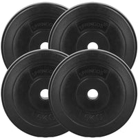 Halterschijven | 4 x 5 kg | Kunststof | Zwart