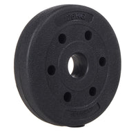 Halterschijf | Halterschijven | Bitumen | Gewichten | 1 x 1.25 kg | Kunststof | Zwart