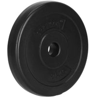 Halterschijven | 4 x 2.5 kg | Kunststof | Zwart