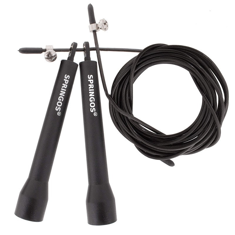 Springtouw | Sport Springtouw | Fitness Springtouw | Verstelbaar | Zwart 3m