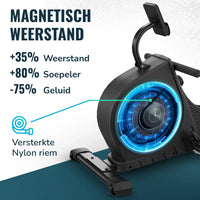 Roeitrainer- 16 Weerstandniveaus - LCD Monitor