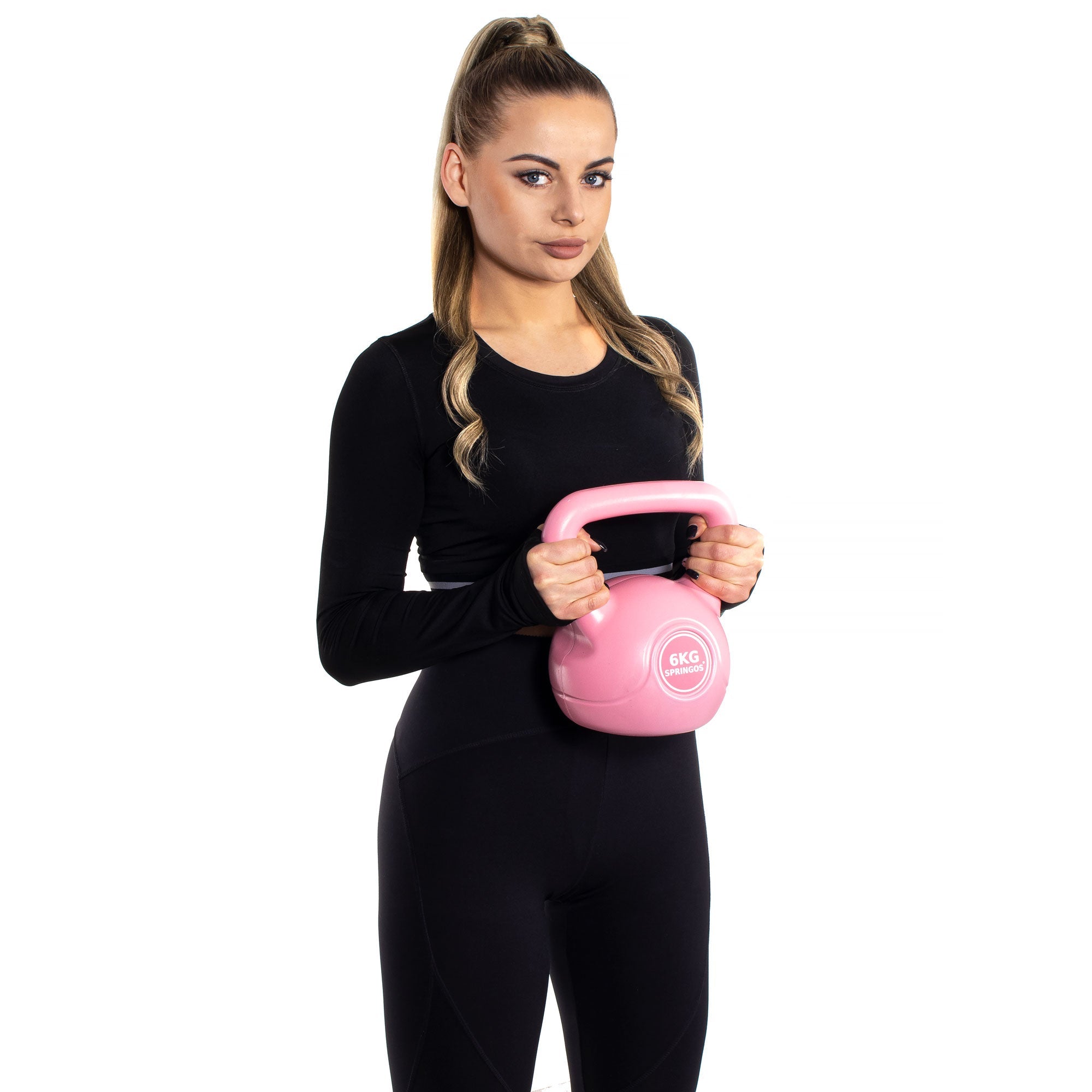 PVC Kettle Bell | Kettlebell | 6 kg | Roze