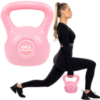 PVC Kettle Bell | Kettlebell | 6 kg | Roze