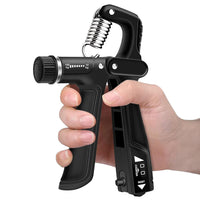 Handtrainer | Handknijper | Zwart/Grijs | Teller |  10- 100 Kg