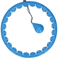 Hoelahoep - Hoepel - Fitness - Verstelbaar - Cardiotraining - Massage - Blauw