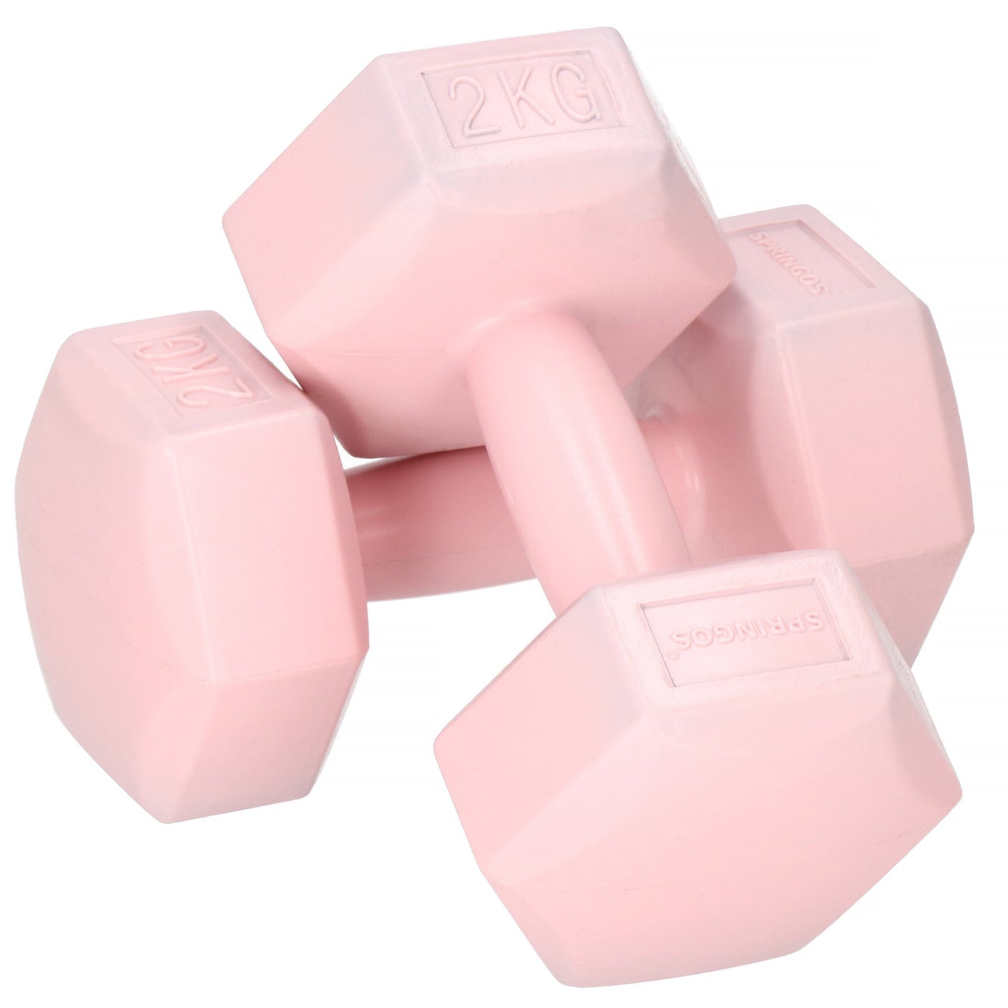 Dumbbell Set - 2 KG - Roze - Oefengewichten