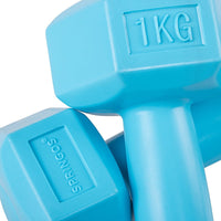 Dumbbell Set - 1 KG - Blauw - Oefengewichten