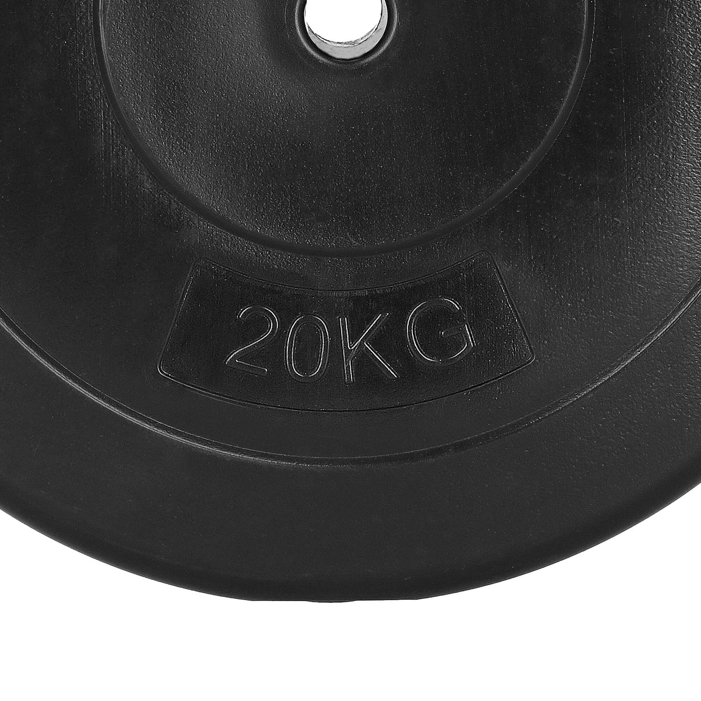 Halterschijf | 1 x 20 kg | Kunststof | Zwart