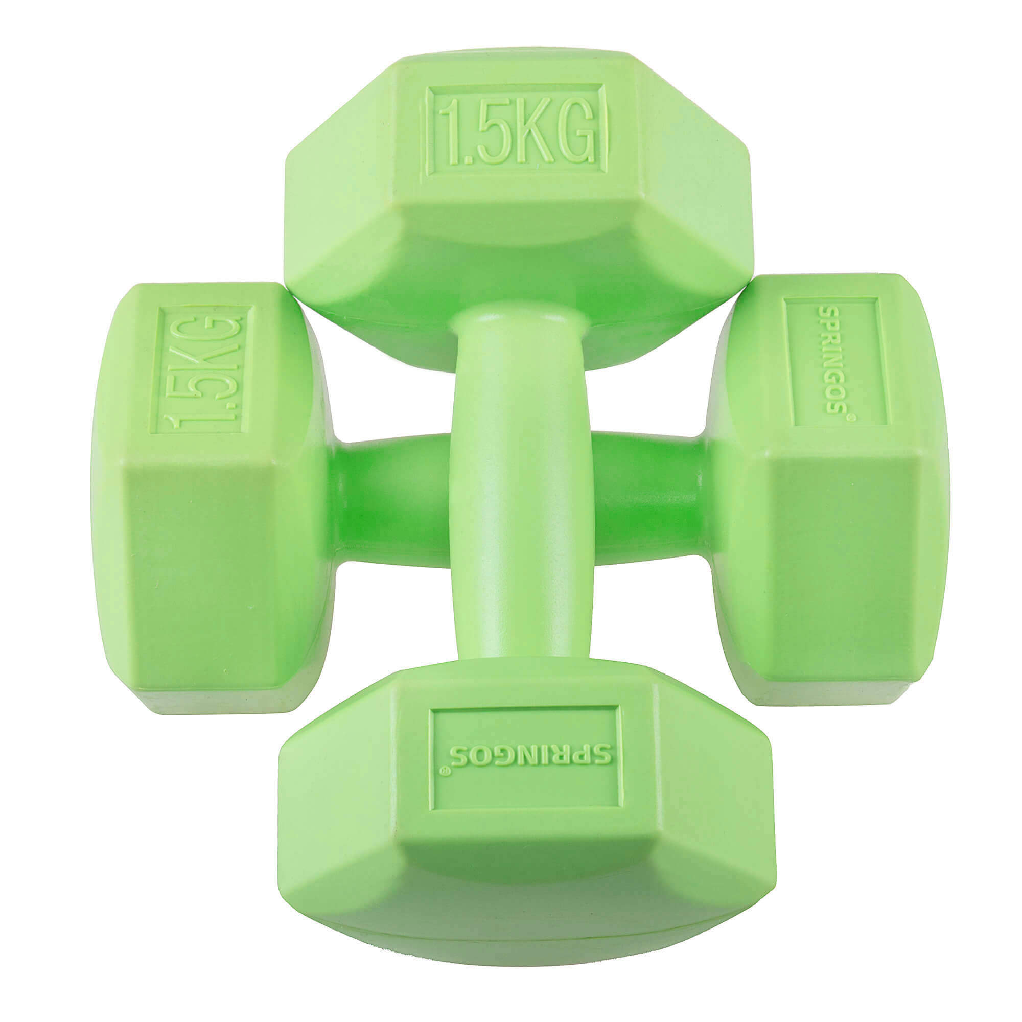 Dumbbell Set - 1,5 KG - Groen - Oefengewichten