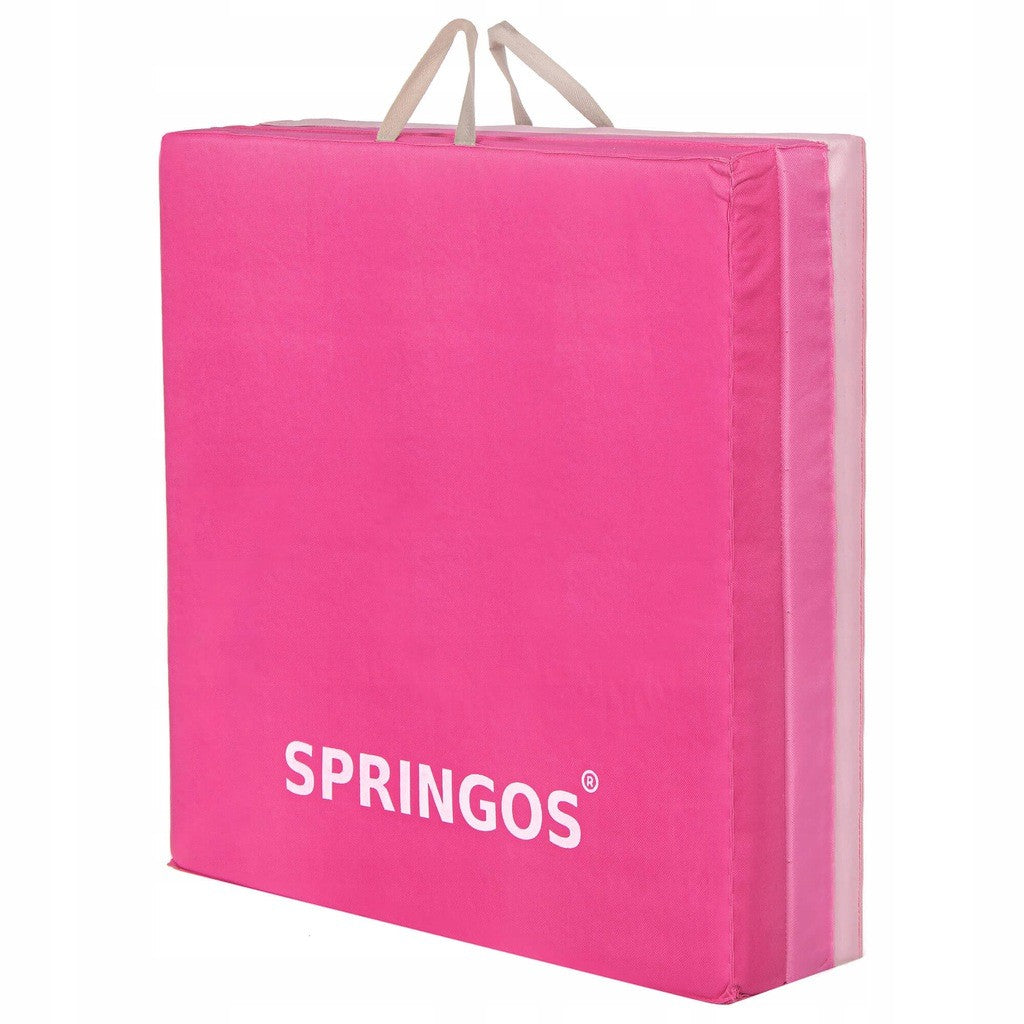 Fitnessmat | 3 Delig | 180 x 60 x 5.5 cm | Roze Tinten