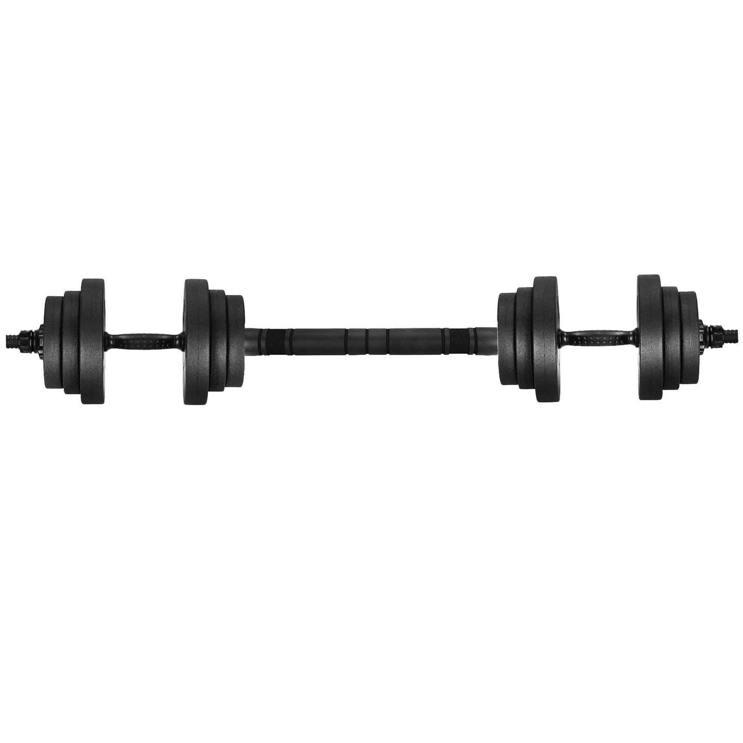 Dumbellset - 6 in 1 Kettlebell Pro Set - 30 KG - Halter Verlengstuk - Verstelbaar - Complete Set - Thuis Sporten - Zwart