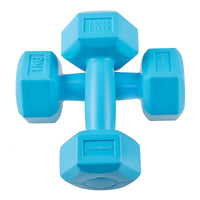 Dumbbell Set - 1 KG - Blauw - Oefengewichten