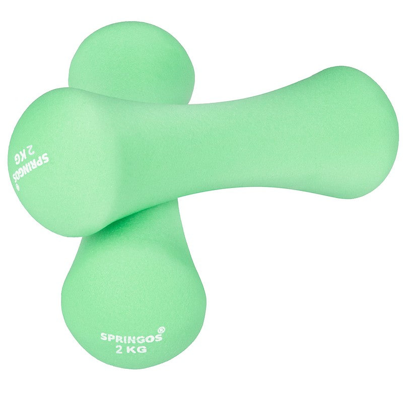 Dumbbell Set - 2 KG - Groen