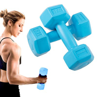 Dumbbell Set - 1 KG - Blauw - Oefengewichten