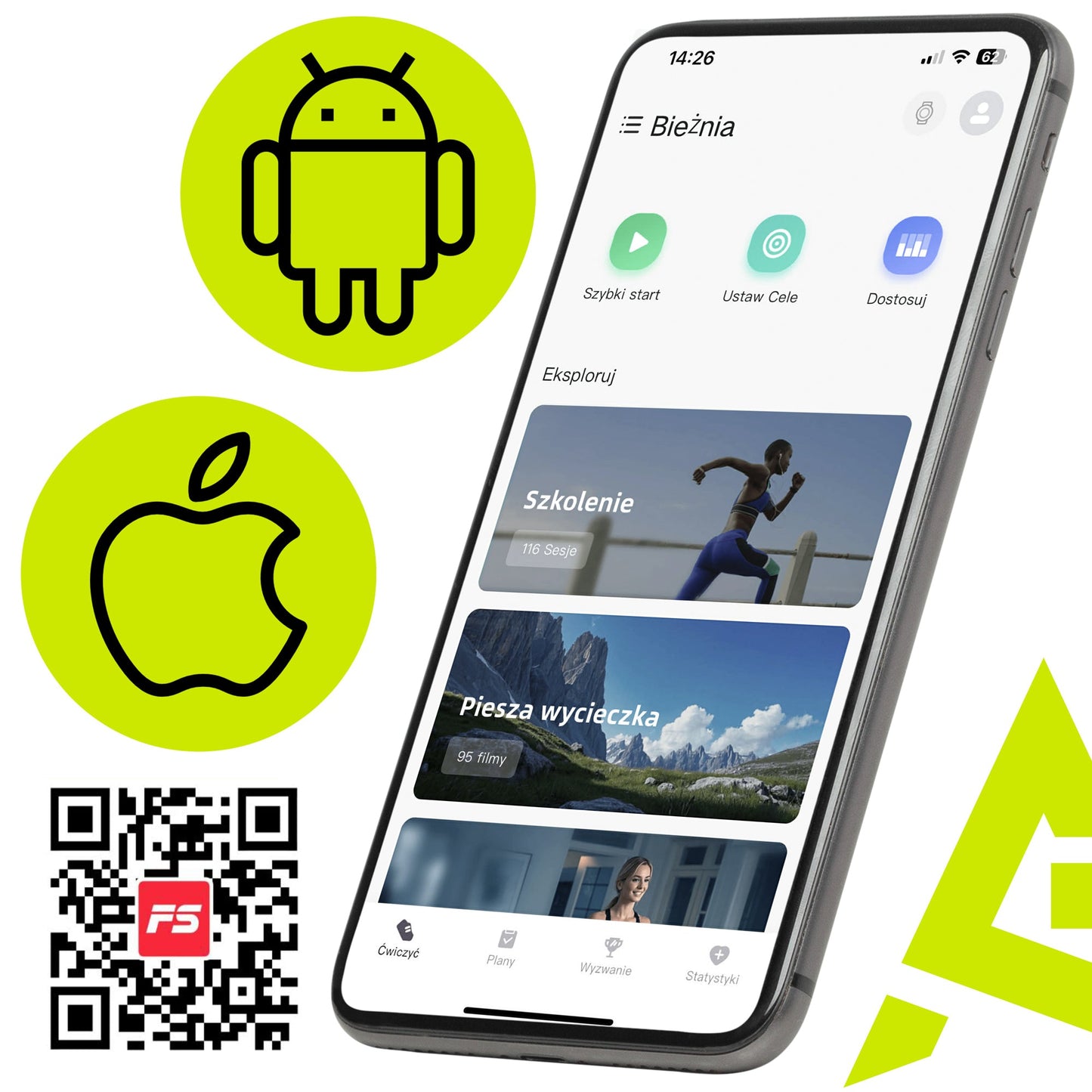Loopband - 1-12 KM/U - Inklapbaar - Fitshow APP - Met ingebouwde Speaker ( Bluetooth ) - Afstandsbediening - Telefoonhouder - Smeerolie - 133 x 50 x 105 CM - 1 PK Motor