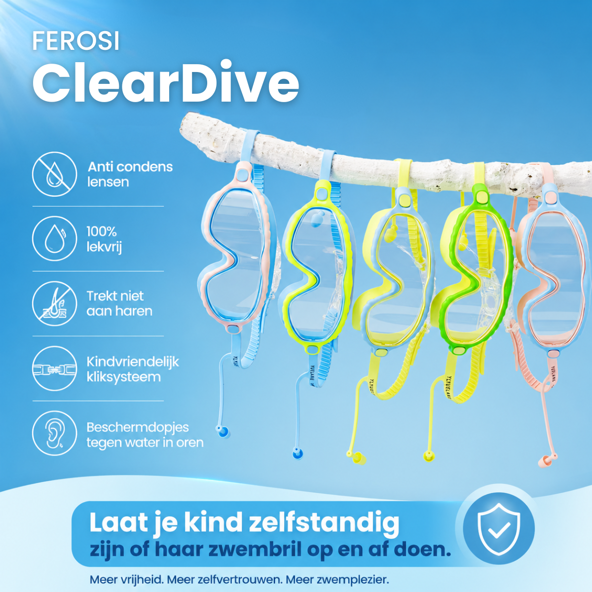 ClearDive Zwembril | Klik & Vast