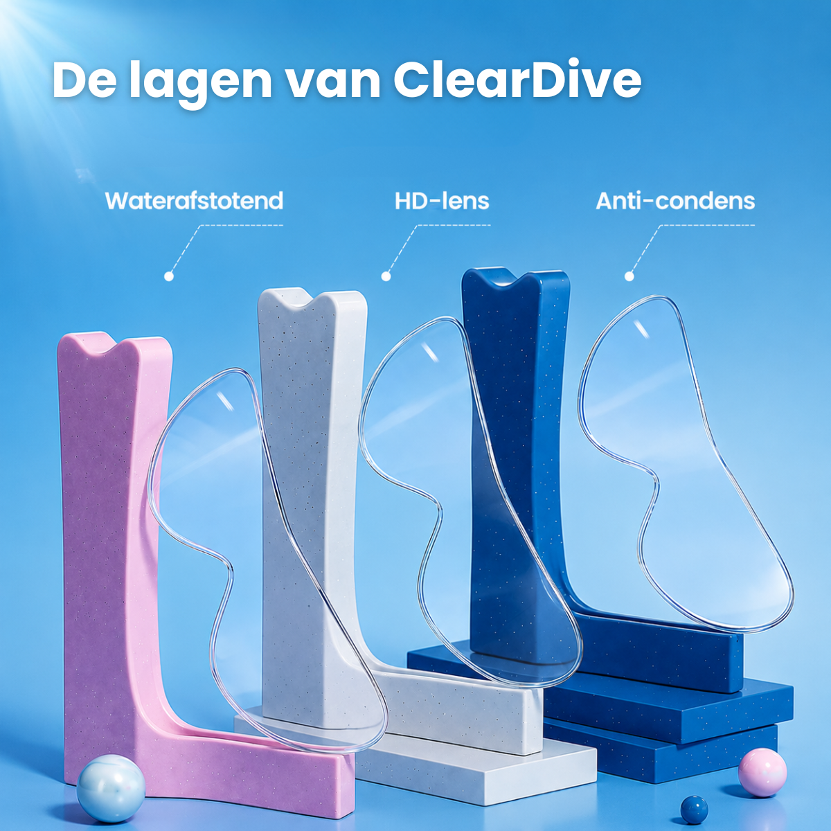 ClearDive Zwembril | Klik & Vast