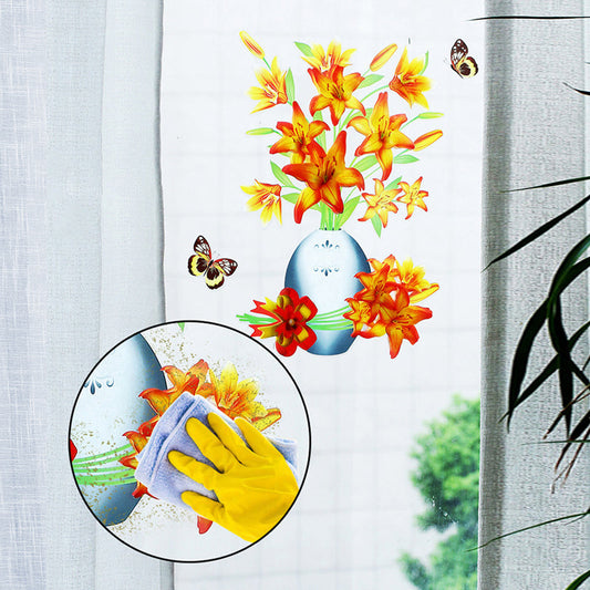 3D Plantenbak Muurstickers