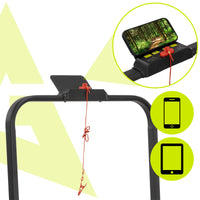 Loopband - 1-12 KM/U - Inklapbaar - Fitshow APP - Met ingebouwde Speaker ( Bluetooth ) - Afstandsbediening - Telefoonhouder - Smeerolie - 133 x 50 x 105 CM - 1 PK Motor