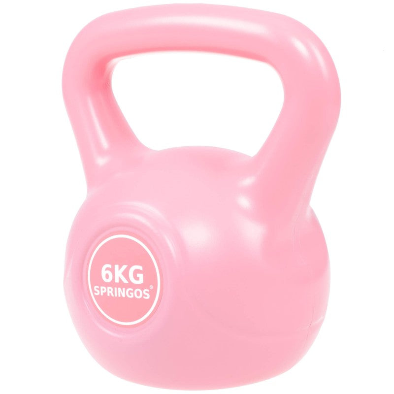 PVC Kettle Bell | Kettlebell | 6 kg | Roze