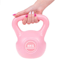 PVC Kettle Bell | Kettlebell | 4 kg | Roze