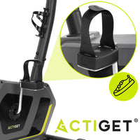 Hometrainer - 8 Weerstandsniveaus - Inclusief Hartslagmeter, Display, Telefoonhouder, Transportwielen - Max 130 KG