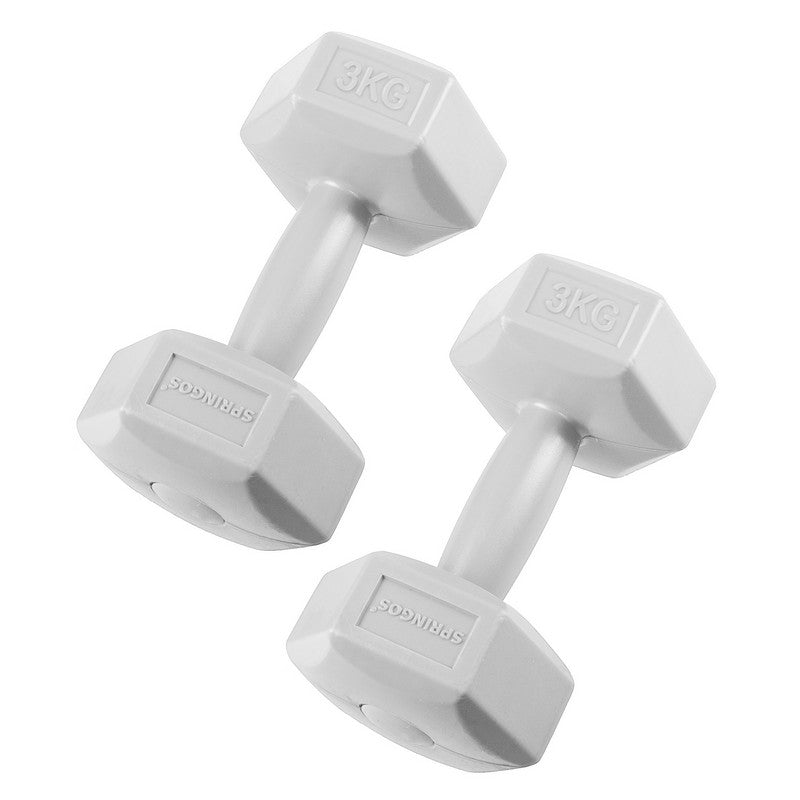 Dumbbell Set - 3 KG - Grijs - Oefengewichten